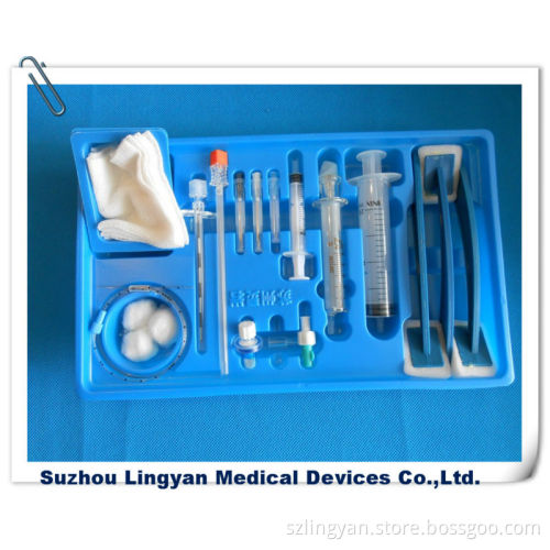 Disposable anesthesia tray set